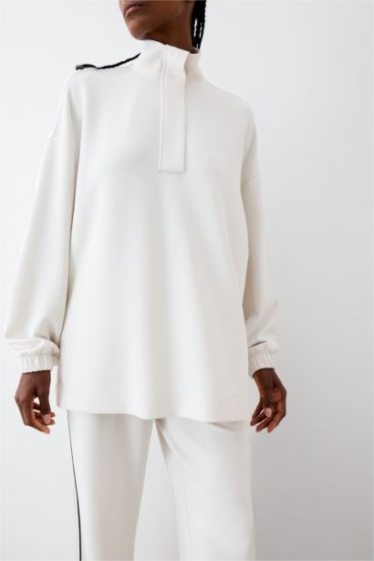 DeFactoFit Long Fit Modal Sports Sweatshirt