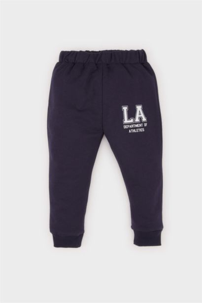 بنطلون سويت بانتس بيبي اولادي خفيف قصة عادية كحلي