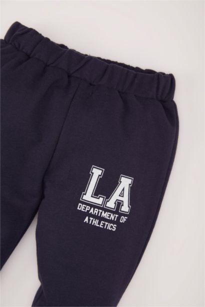 بنطلون سويت بانتس بيبي اولادي خفيف قصة عادية كحلي