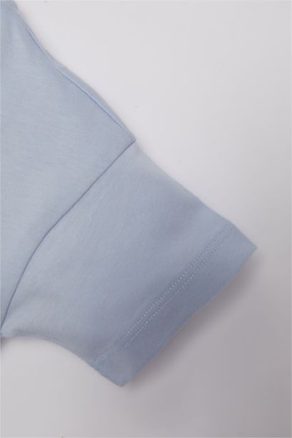 تي شيرت ولادي نص ردن مطبوع قصة عادية