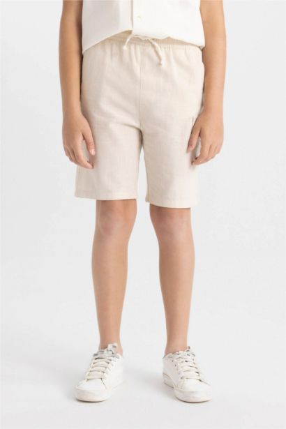 Boy Linen Look Shorts