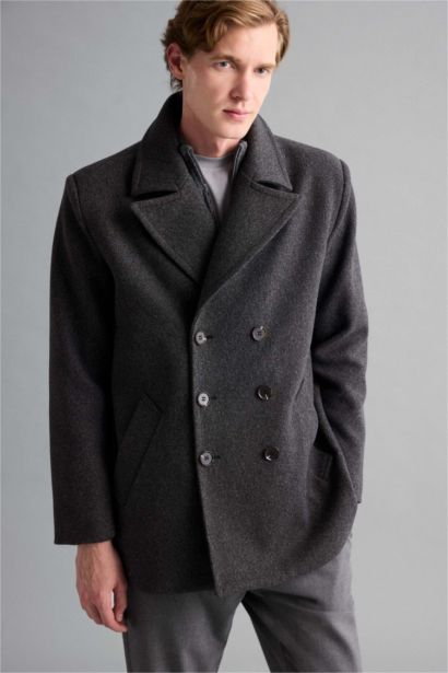 جاكيت جوخ قصير سليم فيت بأزرار