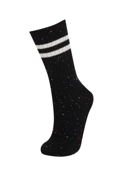 جوارب شتوي قطن ولادي - قطعتين