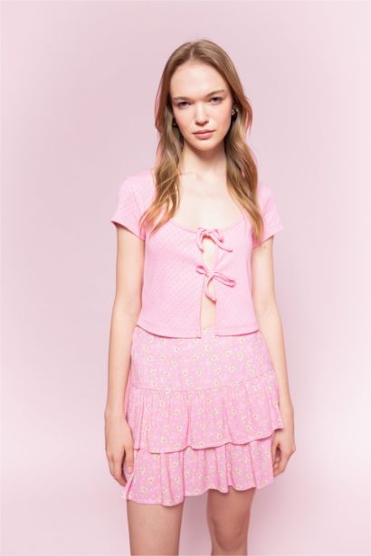 Slim Fit Camisole Short Sleeve T-Shirt