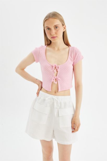 Slim Fit Camisole Short Sleeve T-Shirt