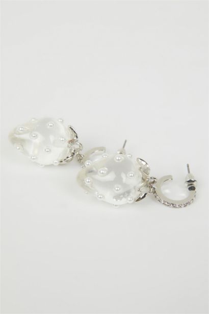 Woman Dangling Strawberry Themed Earring