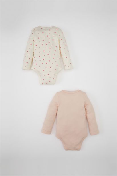 سالوبيت بيبي بناتي حديثي الولادة بطبعة قلب - قطعتين