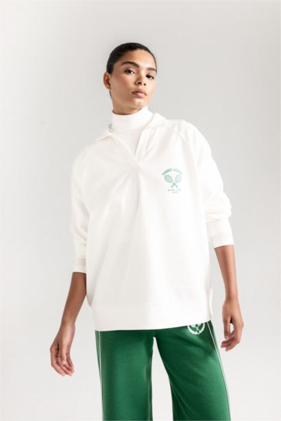 Oversize Sports Sweatshirt