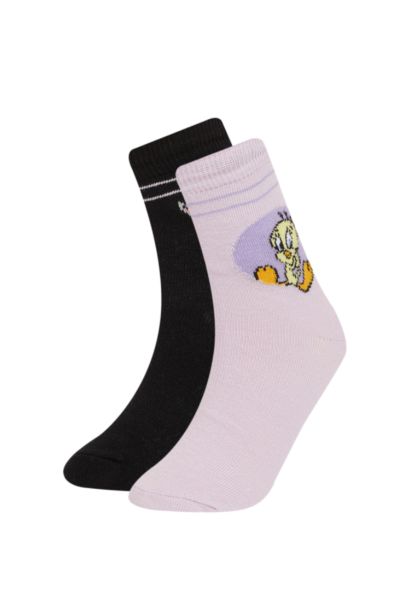 Lot de 2 paires de chaussettes coton pour fille
