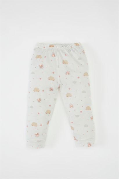 Baby Girl Rainbow Printed 2 Piece Pajama Set