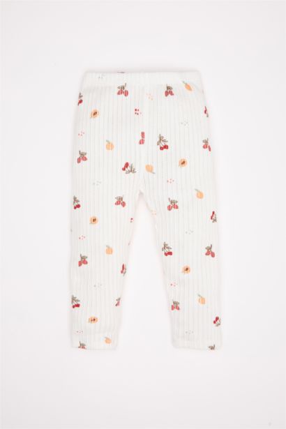 طقم بيجاما بناتي بطبعة فاكهة - قطعتين