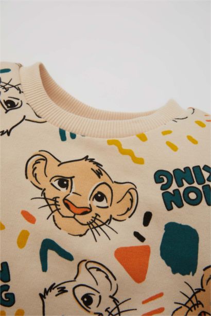 طقم بيبي اولادي سويت شيرت وسويت بانتس قصة عادية من ليون كنج - قطعتين