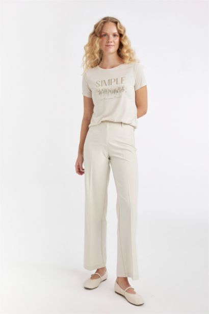 Regular Fit Crew Neck Printed T-Shirt