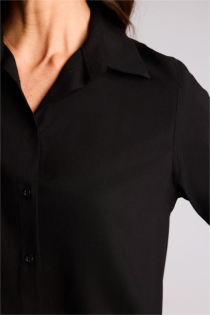 قميص كم طويل اوفر سايز