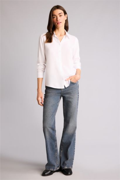 قميص كم طويل اوفر سايز