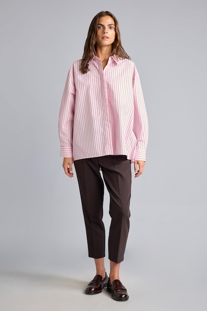Oversize Fit Poplin Long Sleeve Shirt