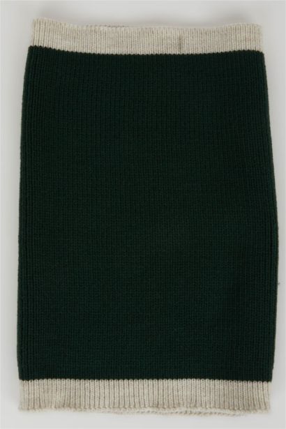 Boy Embroidered Knitted Scarf Beanie 2 Piece