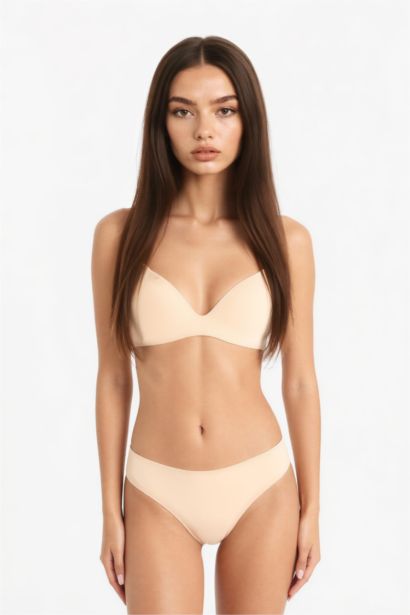 Kaplı Yarım Dolgulu Tişört Bra