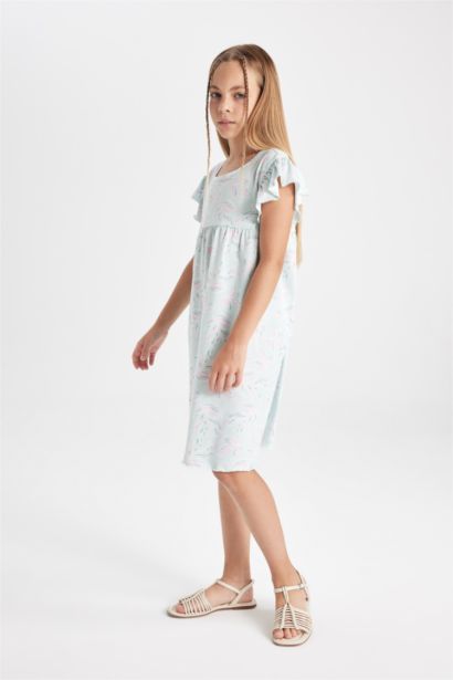 فستان بناتي نص ردن وقصة عادية