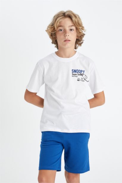 Boy Snoopy Crew Neck T-Shirt
