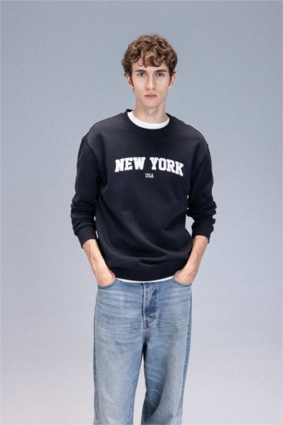 Relax Fıt Kalın Kumaş Sweatshirt