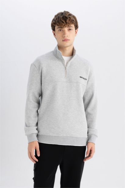 Relax Fit Thick Sweatshirt Fabric Sweatshirt