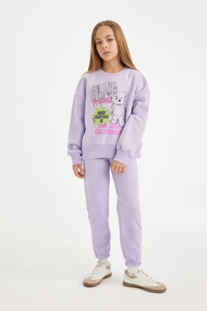 Ensemble de Sweat-shirt imprimé et Jogging pour Fille