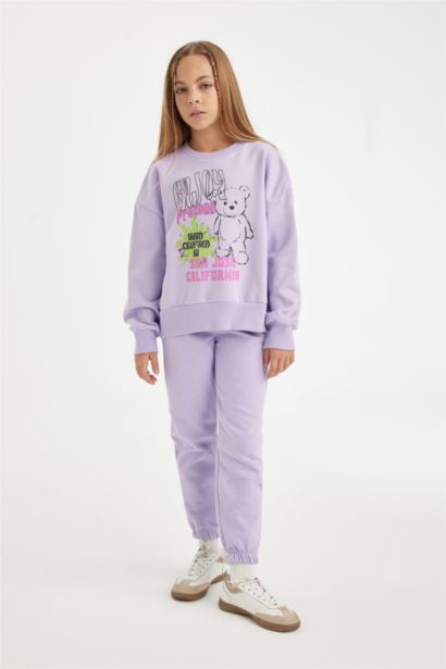 Ensemble de Sweat-shirt imprimé et Jogging pour Fille