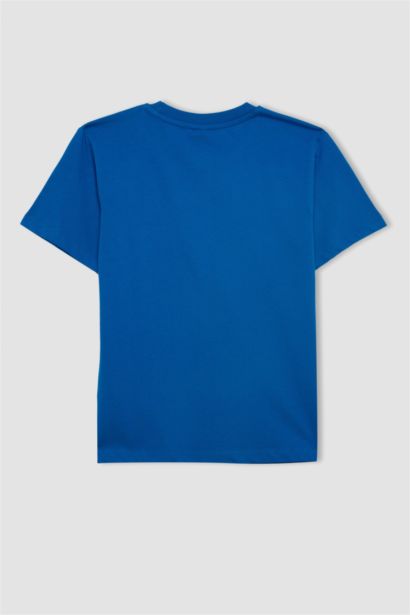 تيشيرت ولادي نص ردن مطبوع قصة عادية