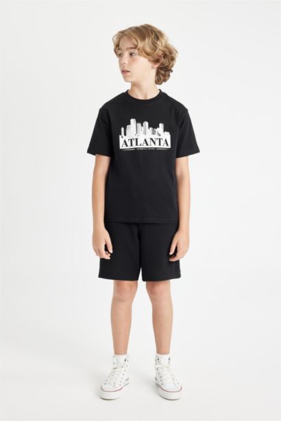 Boy Crew Neck Printed Short Sleeve T-Shirt
