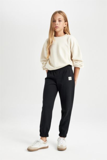 Pantalon de jogging à étiquete pour fille