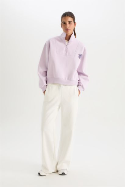 Oversıze Kalın Kumaş Sweatshirt