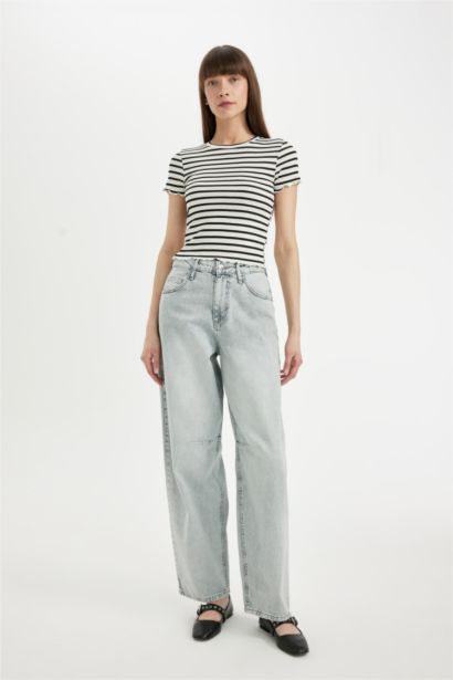 Lot de 2 T-shirts basiques à col rond et manches courtes Coupe slim