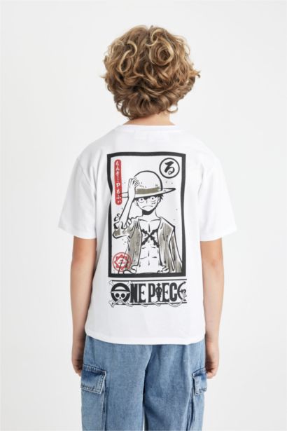 Boy One Piece Regular Fit Back Printed T-Shirt