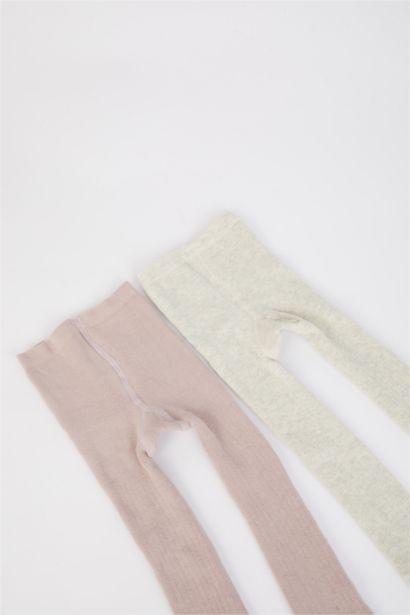 Baby Girl Seamless 2 Piece Cotton Pantyhose