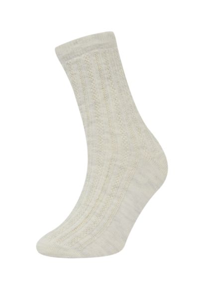 جوارب بناتي طويل قطن - 3 قطع