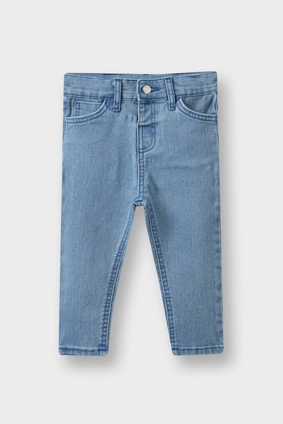 Pamuklu Jean Pantolon Erkek Bebek