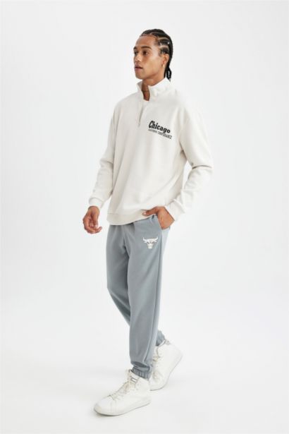 Standard Fit Scuba Fabric Sweatpants