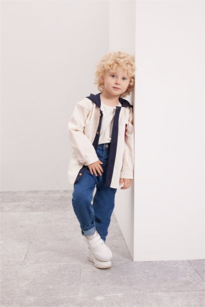 قميص كم طويل بيبي اولادي جبردين قصة عادية بكابيشون