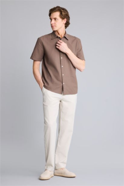 Slim Fit Straight Leg Cotton Pocketed Joggers