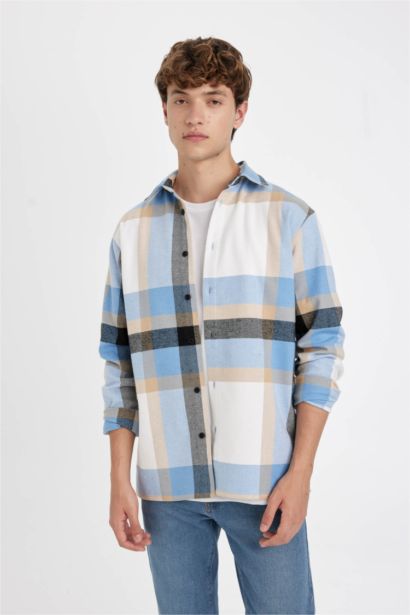 Regular Fit Plaid Lumberjack Long Sleeve Shirt
