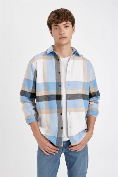 Regular Fit Plaid Lumberjack Long Sleeve Shirt