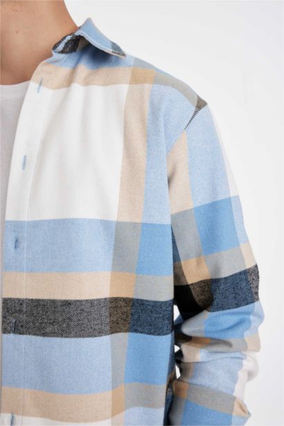 Regular Fit Plaid Lumberjack Long Sleeve Shirt