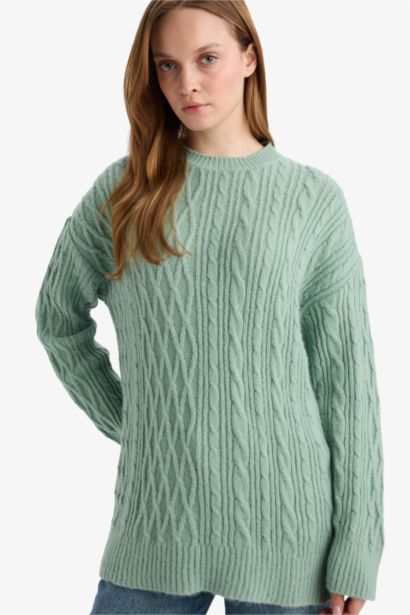 Regular Fit Knitwear Crew Neck Tunic