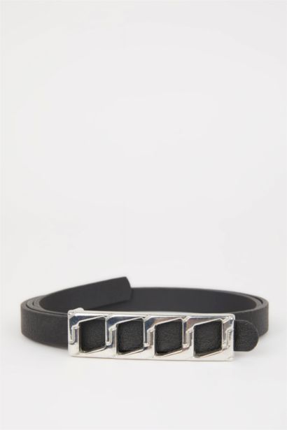 Ceinture de Robe en Simili-Cuir pour Femme