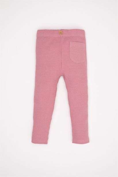 طقم بناتي سويت شيرت وسروال بطبعة شعار - قطعتين