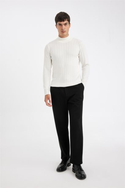 Pull Tricot à Col roulé Coupe standard