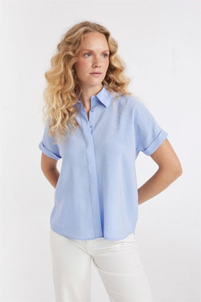 Oversize Geniş Kalıp Kısa Kollu Gömlek