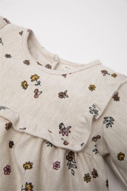 Baby Girl Floral Jacquard Dress