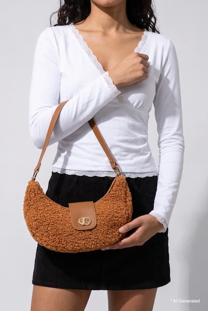 Faux Leather Shoulder bag